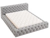 Polsterbett mit Bettkasten und Lattenrost 180x200 Palini Grau