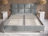 Polsterbett mit Lattenrost 160x200 Luxe Dunkelblau