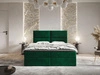Boxspringbett mit Bettkasten 180x200 Hera Grün