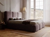 Polsterbett mit Bettkasten und Lattenrost 140x200 Bubble Braun