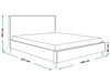 Polsterbett mit Lattenrost 140x200 Grenada Grau
