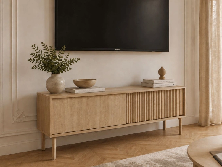 TV-Lowboard mit Türen 154 Gradimento Eiche Cremona