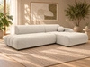 Ecksofa L-Form mit Schlaffunktion und Bettkasten Lisso Rechts Beige