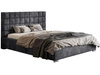 Polsterbett mit Bettkasten und Lattenrost 140x200 Terra Dunkelgrau