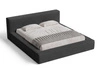 Polsterbett mit Bettkasten und Lattenrost 140x200 Mali Schwarz