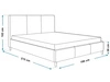 Polsterbett mit Lattenrost 180x200 Trio Dunkelblau