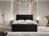 Boxspringbett mit Bettkasten 180x200 Hera Schwarz