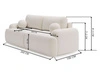 Sofa mit Schlaffunktion und Bettkasten Aurio Grau