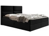 Boxspringbett mit Bettkasten 140x200 Hera Schwarz