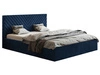 Polsterbett mit Bettkasten und Lattenrost 120x200 Esma Dunkelblau