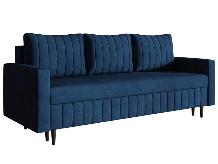 Schlafsofa mit Bettfunktion und Bettkasten Castelo Dunkelblau