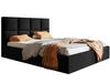 Polsterbett mit Bettkasten und Lattenrost 180x200 Malo Schwarz