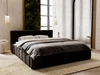 Polsterbett mit Bettkasten und Lattenrost 180x200 Split Schwarz