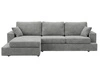Ecksofa L-Form fürs Wohnzimmer Nesto Links Grau