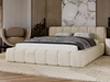 Polsterbett mit Bettkasten und Lattenrost 140x200 Ibiza Beige