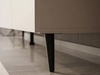 TV-Lowboard mit Türen auf Schwarzen Metallbeinen 200 cm Nodoo Kaschmir