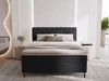 Boxspringbett mit Bettkasten 180x200 Primavera Schwarz