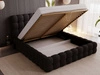 Polsterbett mit Bettkasten und Lattenrost 160x200 Twist Schwarz