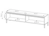 TV-Lowboard mit Türen 187 cm Sorano Beige