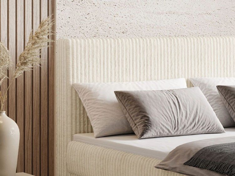 Boxspringbett mit Bettkasten 160X200 Brisa Beige