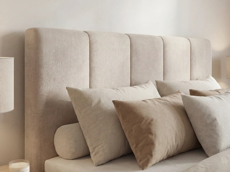Boxspringbett mit Bettkasten 160x200 Vendi Beige
