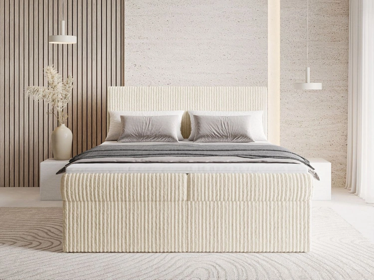 Boxspringbett mit Bettkasten 180X200 Brisa Beige