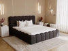 Polsterbett mit Bettkasten und Lattenrost 160x200 Smile Schwarz