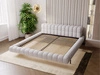 Polsterbett mit Lattenrost 140x200 Imagine Grau