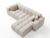 Ecksofa L-Form Rechts Moderne Ecksofa Loopo Beige