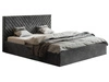 Polsterbett mit Bettkasten und Lattenrost 120x200 Esma Dunkelgrau