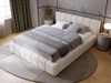 Polsterbett mit Bettkasten und Lattenrost 140x200 Orio Beige