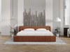 Polsterbett mit Bettkasten und Lattenrost 180x200 Lipari Braun