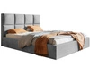 Polsterbett mit Bettkasten und Lattenrost 160x200 Malo Hellgrau