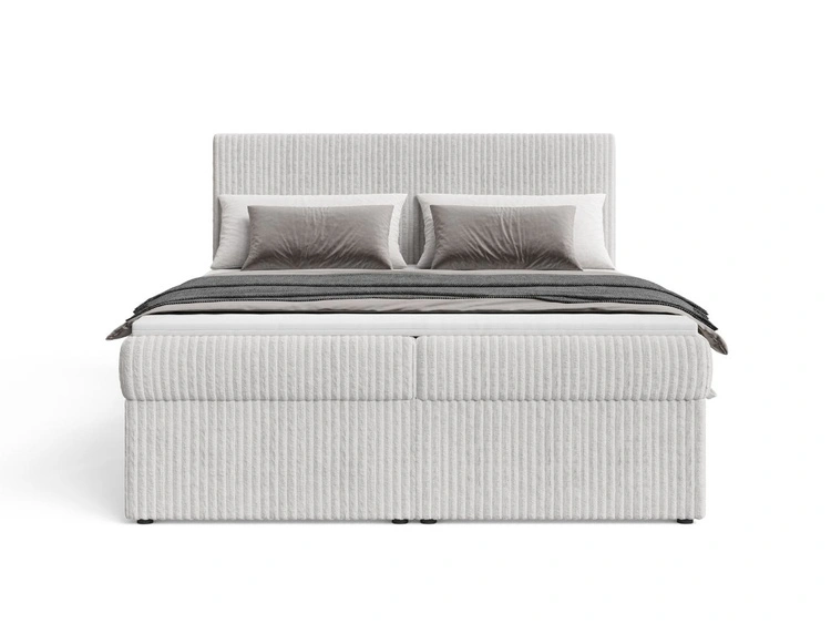 Boxspringbett mit Bettkasten 180X200 Brisa Grau