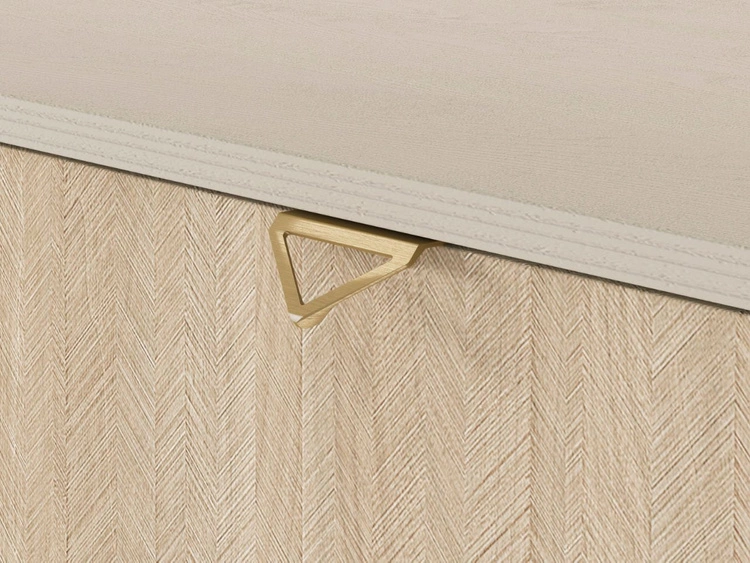 Kommode mit Türen und Schubladen Modena Beige