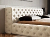 Polsterbett mit Bettkasten und Lattenrost 160x200 Palini Beige