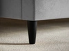 Polsterbett mit Lattenrost 180x200 Trio Schwarz