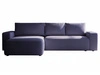 Ecksofa L-Form Links mit Schlaffunktion und Bettkasten Tazones Dunkelblau