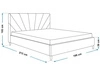 Polsterbett mit Lattenrost 180x200 Fuzi Beige