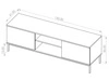 TV-Lowboard mit Türen 150 cm Soroko Schwarz
