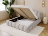 Polsterbett mit Stauraum und Lattenrost 120x200 Cloud Soft Grau