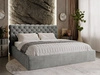 Polsterbett mit Bettkasten und Lattenrost 160x200 Apollo Grau