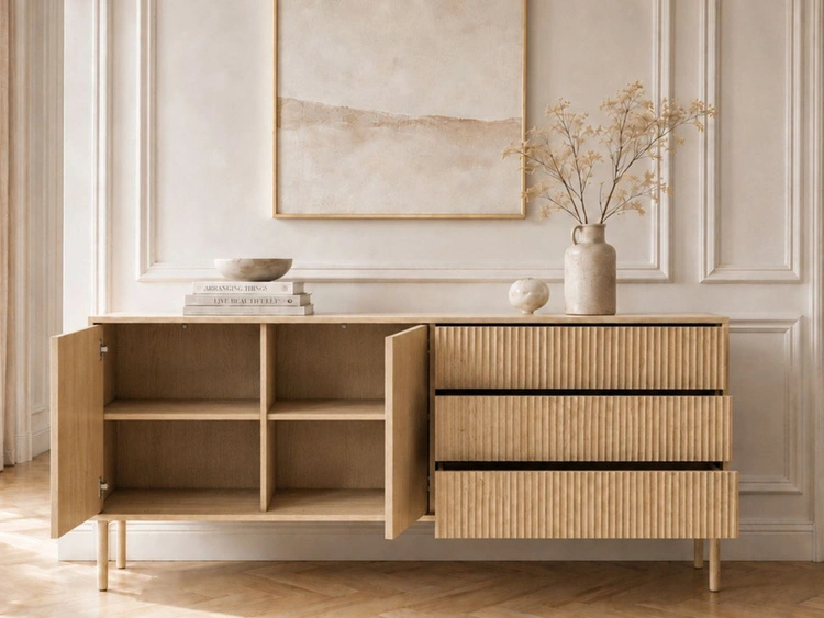 Kommode mit Türen und Schubladen 187 Gradimento Eiche Cremona