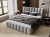Polsterbett mit Bettkasten und Lattenrost 140x200 Neos Grau
