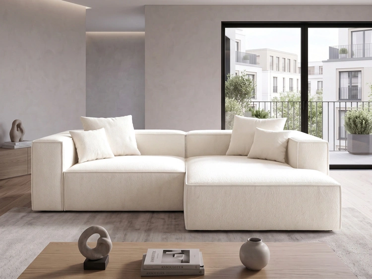 Ecksofa L Rechts Vellaro Creme