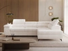 Ecksofa L-Form mit Schlaffunktion und Bettkasten Argon Rechts Creme