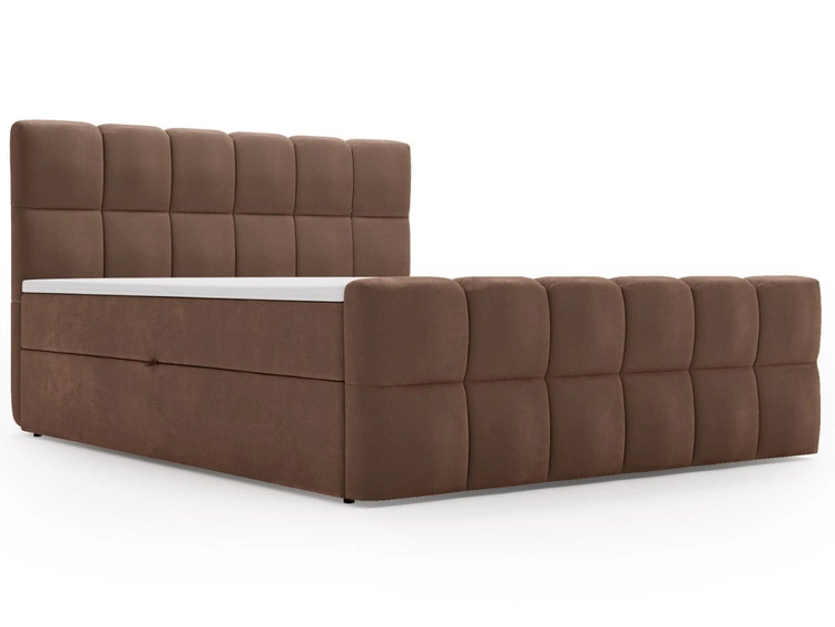 Boxspringbett mit Bettkasten 160x200 Alicante Braun
