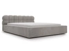 Polsterbett mit Bettkasten und Lattenrost 140x200 Plaza Grau