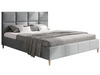 Polsterbett mit Lattenrost 160x200 Luxe Grau