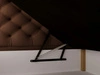Boxspringbett mit Bettkasten 140x200 Bergamo Braun
